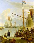 Famous Amsterdam Paintings - View from the Mussel Pier in Amsterdam